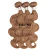 Pre-Colored Hair Extension Color8 Ash Brown Color27 Honey Blonde Color30 Medium Auburn Rechte Body Wave Braziliaanse Menselijk Haar Weave