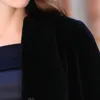 Moda-2019 Moda Jaqueta de Inverno Mulheres Real Ovelhas Cisalhando Casaco de Pele Bordado Bordado Natural Pele Casacos Longos Jaquetas de Lã Quente CY7091