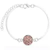 Natuursteen Armbanden Armbanden voor Vrouwen Kleurrijke Crystal Quartz Druzy Charms Armband Nieuwe Verzilverd Zomer Dame Meisjes Strand Sieraden