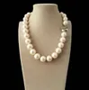 SPEDIZIONE GRATUITA + Collana con perle rotonde di perle bianche naturali del Mare del Sud da 12 mm, 18''