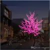 Nowy Luz de LED Cherry Blossom Tree Światło Luminaria 15m 18M Lampa LED Lampa Lampa Lampa Lampa Oświetlenie na zewnątrz na Boże Narodzenie Deco