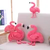 Simulação criativa flamingo brinquedos de pelúcia e travesseiro bonito animais de pelúcia pássaro cuchado boneca presente de almofada crianças brinquedos