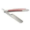 Vintage Straight Razor Shaving Kit Barber Stainless Steel Edge Folding Knife Wood Case Sharpening Strop Brush Shaving Set5238651