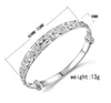 925 Sterling Silver Plated Bangle Bracelets Charm Star Snowflake Cuff Bangles Bracelet Jewelry for Women