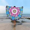 Toalha de praia rodada 150 cm mandala verão praia towel lotu indiano impressão yoga tapete rodada borla tapeçaria totem cobertor chão pad gga2198