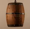 Madeira Wine Barrel Hanging Fixação Pendant iluminação adequado para Bar Café luzes de teto do restaurante Barril Exposição Lâmpada de exibição MYY