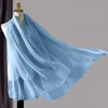 Bufanda de hilo suave versátil de color sólido, chal de invierno de doble uso para primavera y otoño, protector solar de verano para mujer