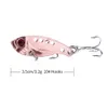 HENGJIA Metal Lure 160pcs yem 3.5cm 3.2g topwater Balıkçılık Lure Kaşık Balıkçılık Bıçak Lure Metal VIB Sabit Bait