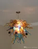 현대 천장 램프 컬러 무라노 유리 스타일 샹들리에 조명 홈 장식 예술 디자인의 샹들리에를 불어