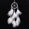 Gros plume attrape-rêves blanc noir arc-en-fourrure chambre d'enfants décoration voiture suspendus accessoires enfants cadeaux