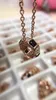 Luxury S925 Sterling Silver Round Crystal and Ceramic Pendant Necklace for Women Jewelry8706130