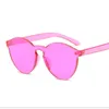 Luxe-femmes lunettes de soleil couleur bonbon personnalité tendance HD lunettes de soleil lunettes de protection transparentes sans cadre UV400