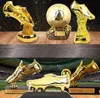 Harz-Boot-Trophäe Worldcup C Liga Premier Goldenen Schuh Trophäe Fußball für Fans Geschenke oder Souvenir versenden