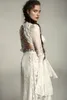 Meital Zano 2019 Great Victoria Medieval Wedding Down with Bell Sleeves Vintage Crochet Lace High Neck Gothic Queen Wedding Dresse6565541