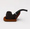 Hot-selling fashionable black hemp-dot pipe filter cigarette holder bakelite pipe bend handle acrylic pipe