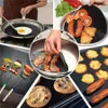 Non Stick Grill Grill Mata 40 * 33 CM Mata do pieczenia odporne na ciepło Wielokrotnego użytku Grillowanie Grillowanie Piekarnik Maty OOA8082N