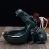 Estatua de hipopótamo decoración resina artware escultura estatua decoración hogar Decoración Accesorios