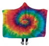 Sängkläder täcke solros hooded filtar 3d tryckt swaddling varm tjock vinter sherpa fleece soffa tv filtar wrap tapestry matta azyq6199