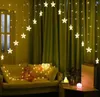 Nieuwe Creatieve Vijfpuntige Ster LED String Bruiloft 3M Gordijn Decoratieve Lichten Bruiloft Holiday Christmas Scene String Lights