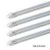 Led Tube Stock in factory 4ft 1200mm T8 Led Tube Light High Super Bright 11W 18W 22W 28W Led Fluorescent Bulbs AC110-240V for shop garage