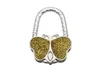 8 cores borboleta dobrado Handbag Bag Hook Hanger Titular Moda Rhinestone Crystal bag Hanger Gancho Titular SN2777