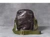 PNDME moda vintage cuero genuino hombres pequeño bolso de pecho casual de alta calidad de cuero de vaca adolescentes mini bandolera de hombro