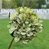 Faux singel stam hortensia blomma 18.5 "Längd simulering hösthydrageeas för bröllop hem dekorativa konstgjorda blommor