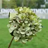 Faux Única Hyam Hydrangea Flor 18.5 "Simulação de comprimento Hydragas de outono para casamento Casa Decorativa Flores Artificiais