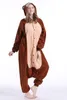 Nytt djur vuxen lemur catta pyjamas tecknad lång svans apa kigurumi onesies cosplay kostymer unisex julklapp