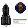 QC3.0 3.1A ricarica rapida Caricabatteria per auto Qualcomm Quick Charge Doppio telefono USB a ricarica rapida per telefono cellulare con borsa OPP