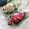 Handmade Simulation Wedding Flower Groomsman Bridegroom Guest Boutonnieres Corsage Bridesmaids Bride Wrist Flowers17532983