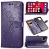 Impression Flower Wallet Leather Lace Cover flip Case pour iphone 11 pro max XR XS MAX 6 7 8 PLUS Samsung S10 PLUS S10e NOTE10 PLUS S9 NOTE9