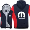 Nuova inverno con cappuccio Mopar auto logo uomo donna caldo addensare con cappuccio felpe autunno vestiti felpe con cerniera giacca in pile con cappuccio streetwear