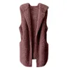 Mode-Womens Vest Winter Warm Hoodie Uitloper Casual Jas Faux Bont Zip Up Sherpa Jacket Dames Vest Winter Warm Jacket