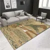 Egyptian Culture Big Carpets For Living Room Vintage Nordic Ethnic Style Floor Mat Non-slip Washable Rugs Bedroom Beside Mat Y200527