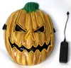 Maschera luminosa a LED Maschera di Halloween EL Glowing Horror Tema Cosplay Maschere EL Wire Halloween Light up Maschere per feste in costume GGA2500