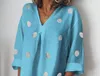 Styliste Femmes Été Col V Robes Casual Polka Dot Lâche Robe Fendue Mode Femme Vêtements