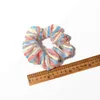 Schattige kleurrijke gaas gestreepte accessoires elastische haarband hoofddeksels haar touw voor vrouwen meisjes rubber band stropdas haar scrunchie