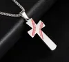 50st Silver Flat Cross Baseball Bat Cross Pendant Necklace Gold Silver Black Color rostfritt stål Baseball Cross Pendant Necklac6349069