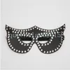 Bondage Sexy Women Leather Halloween Masquerade Eye Face Mask Studded Cosplay Fashion B901