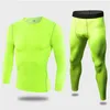 Heren Tactical Fleece Thermal Ondergoed Zweet Sneldrogend Thermo Ondergoed Heren Ademend Elasticiteit Lange Johns Tops Pants Set