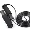 Adjustable Jump Rope Bearing Speed Skipping Aerobic Exercise Boxing Fitness Ropes Black foam handle in stock