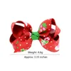 Julbågar Hårklipp Girls Grosgrain Ribbon Bowknot Hair Pin Xmas Barrettes Headwear Hårtillbehör 12 Designs Valfritt DW47613737