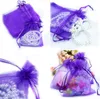 Whole Sell 100pcs With Drawstring Organza Gift Bags 7x9cm 9x11cm 10x15cm etc Wedding Party Christmas Favor Gift Bags A019249F