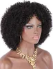 Dantel Ön Kısa Bob Peruk 150% Afro Kinky Kıvırcık İnsan Peruk Ön Kopardı Ağartılmış Knot Remy Moğol İnsan Saç Peruk