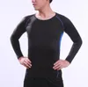 meilleurs hommes de base de la formation sleeve serrée à long hommes sports séchage rapide de football chemise course costume de yoga costume respirant fitness football formation