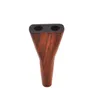 Porte-cigarette fait à la main, transfrontalier, tuyau en bois à double trou, tuyau de sandale rouge, tuyau en bois massif