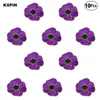 Insigne de fleur de pavot violet insigne de drapeau insigne de broche épingles insignes 10 pièces par lot