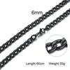 Stainless Steel Solid Choker Gold-plated Cuba Link Chain Necklace Fashion Male Jewelry Hip Hop Accessories