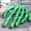 Customized Horrible Inflatable Zombie Hand Bone Replica 3m Height Giant Hanging Green Finger Skeleton Model Balloon For Halloween Decoration